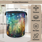 Gothic Black Cat Halloween Laundry Basket - Image 2