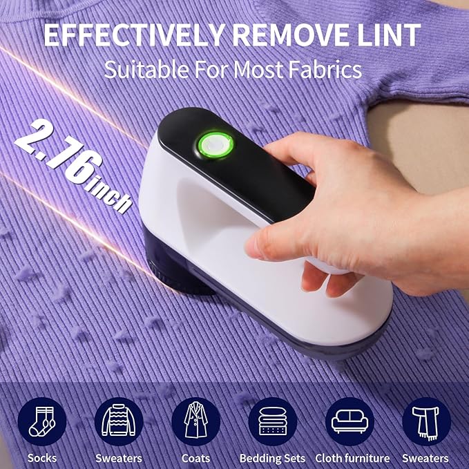 Fabric Shaver, Lint Shaver, Lint Remover Rechargeable Sweater Defuzzer Sweater - Image 6