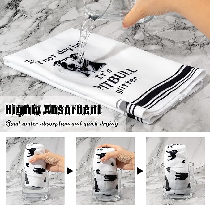 R HORSE Pitbull Kitchen Dish Towel - Image 3