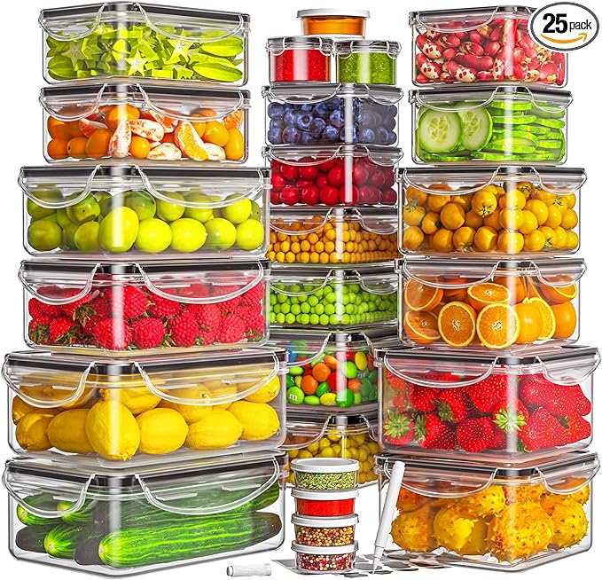 50-Piece Food Storage Containers by OrderNow