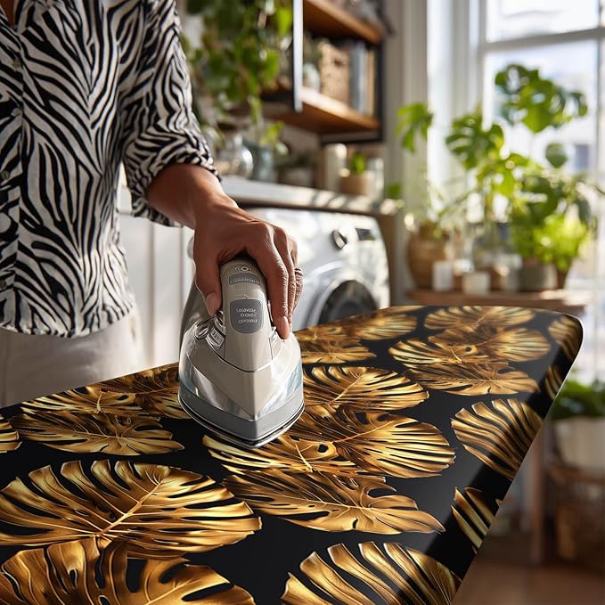 Golden Leaf Ironing Board Cover Stretch Fabric - Image 7