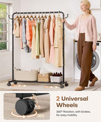 Homde Heavy Duty Clothes Rack: 120lb Standing Garment Storage - Image 7