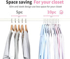 TOPIA HANGER Non Slip Hanger 20 Pack, Metal Clothes Hangers Space Saving - Image 6