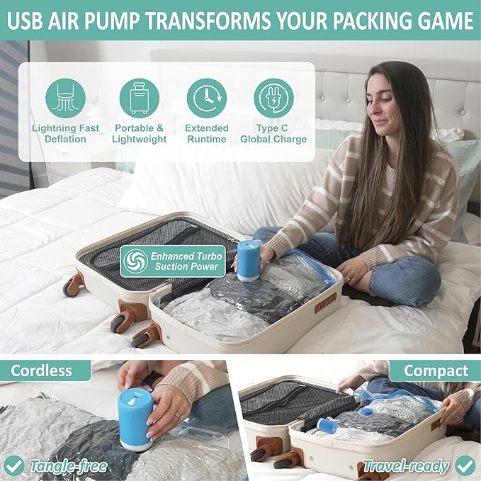 Cozy Essential Travel Vacuum Storage Bags - Image 3