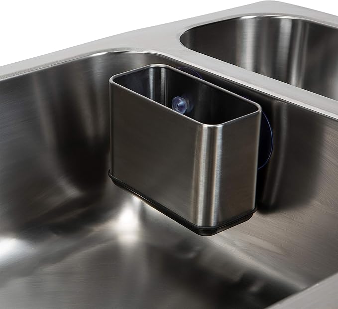 Kitchen Details Cup Sponge Holder/Basket, Space-Saving, in Stainless Steel - Image 5