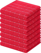 Mordimy 100% Cotton Terry Cloth Dish Cloths, Soft and Absorbent Checkered Dish by Mordimy