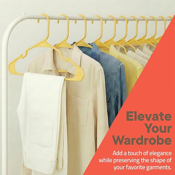 Plastic Clothes Hangers – Heavy Duty Hanger Set, - Image 2