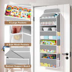 SpaceWhisper Over the Door Organizer, 4 Large Pocket Hanging Storage Organizer - Image 4