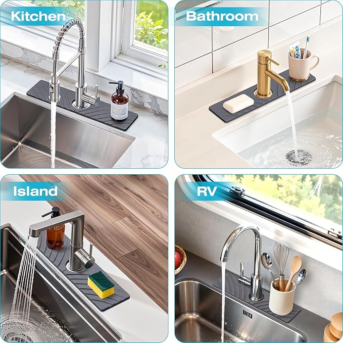 Stone Faucet Mat for Kitchen Sink - Image 7