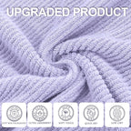 VOOVA & MOVAS Purple Bath Towels Set of 4, Large 30" x 56" - Image 2