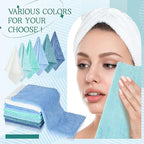 Syhood 12 Pieces Face Wash Cloth 12 x 12 in Makeup Remover Cloths Towel Coral - Image 2