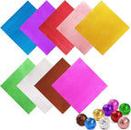 LotFancy Foil Candy Wrappers for Chocolates, 4x4 inch, Square Colored Foil by LotFancy