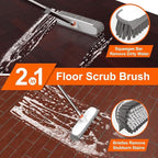 BITOPE Deck Scrub Brush with Long Handle, Heavy Duty Floor Cleaning Brush - Image 4