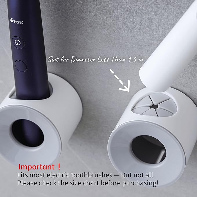 LaLand Electric Toothbrush Holder, Wall Mounted - Image 2