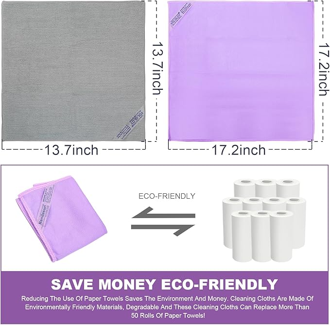 Window Cloth 2 pack, Basic Package Cleaning Cloth, Quality Replacement - Image 6