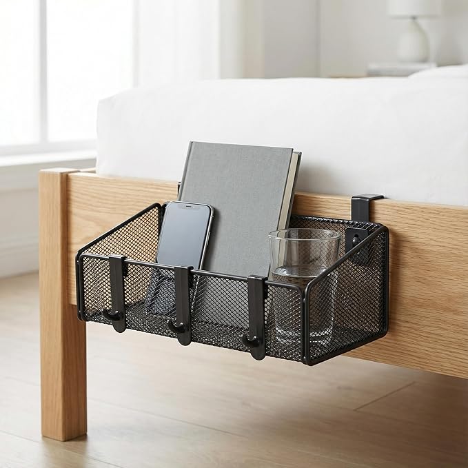 Bedside Caddy Shelf Hanging Storage Basket - Image 4