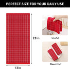 Homaxy 100% Cotton Terry Kitchen Towels, Checkered Designed, Soft and Super - Image 5