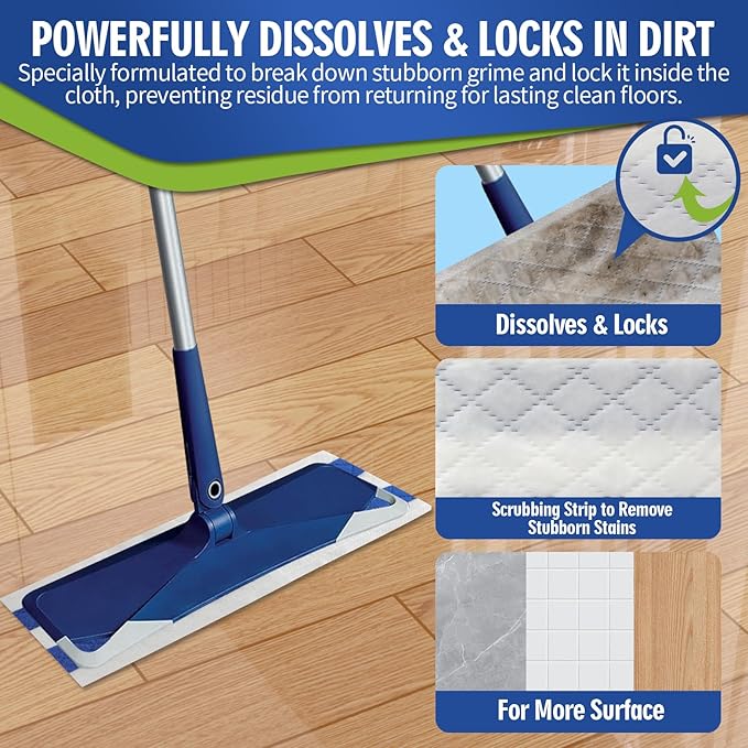 Disposable Wet Cleaning Pads for Hardwood Floor Compatible - Image 3
