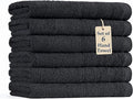 Black Hand Towels for Bathroom by CasaPlatino