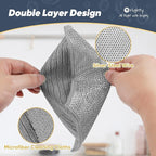 Orighty Multipurpose Wire Dishwashing Rag 24 Pcs, Upgraded Double-Layer - Image 7