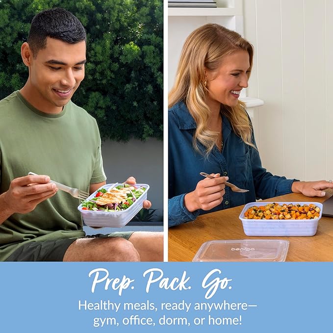 Bentgo Prep - 20-Piece 1-Compartment Reusable Meal Prep Containers - Image 3