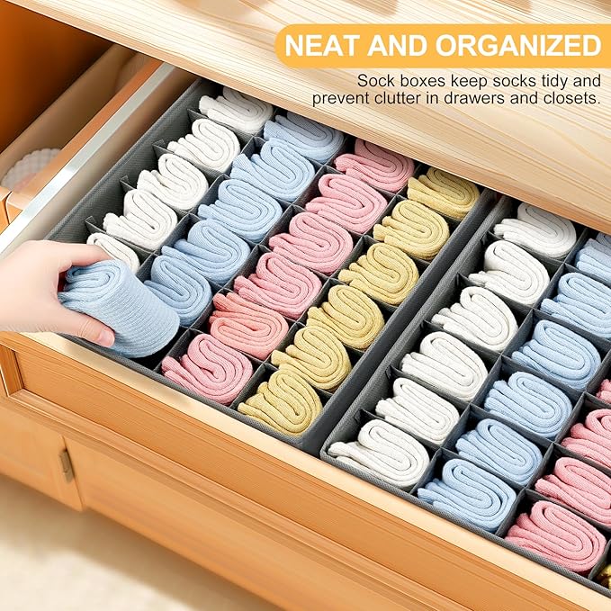 Joyoldelf Sock Organizer Drawer Organizer - Image 3