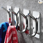 YIGII Adhesive Hooks -4 Packs Wall Hooks by YIGII
