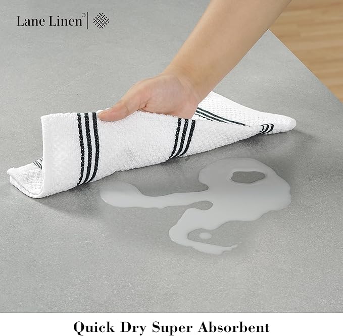 LANE LINEN 16-Piece Kitchen Towels & Dishcloths Set – Heat Resistant Silicone - Image 8