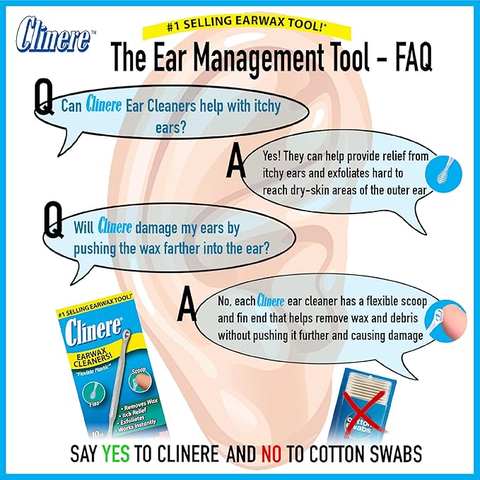 Clinere® Ear Cleaners, Gentle Ear Cleaning and Ear Wax Removal Tool, Itch Relief - Image 7