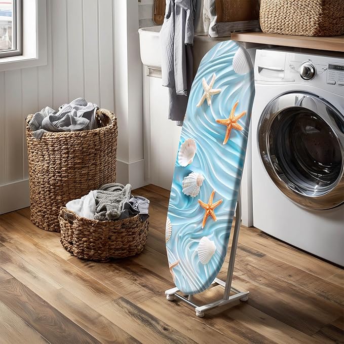Summer Ocean Shell Ironing Board Cover Stretch Fabric - Image 6