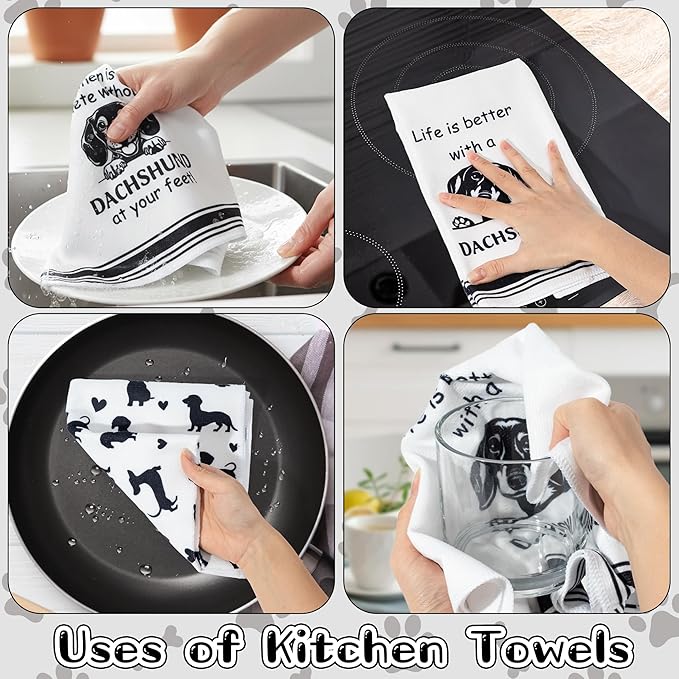 R HORSE Dachshund Kitchen Dish Towel - Image 5