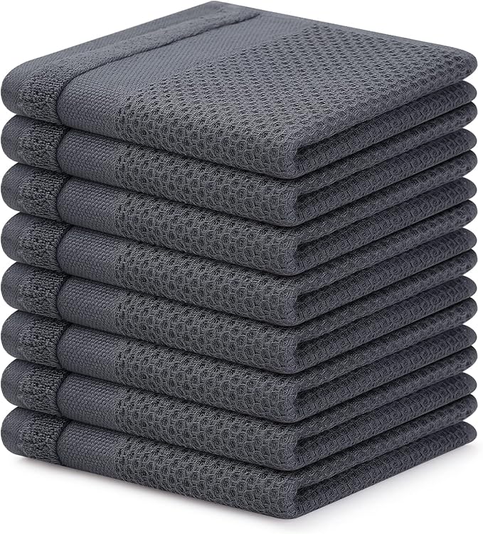 Homaxy 100% Cotton Dish Cloths, 8 Pack by Homaxy
