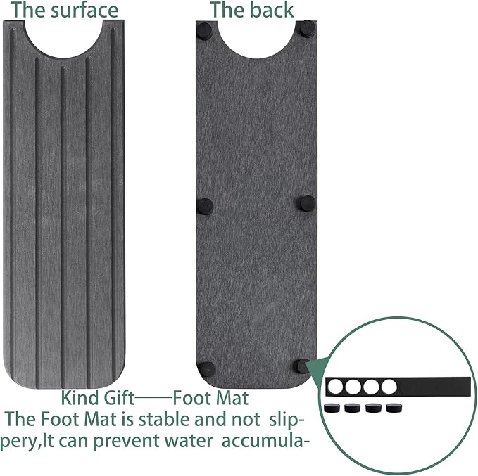 23.6inch x 4inch Kitchen Sink Faucet Mat, Water Absorbing Stone Faucet Splash - Image 8