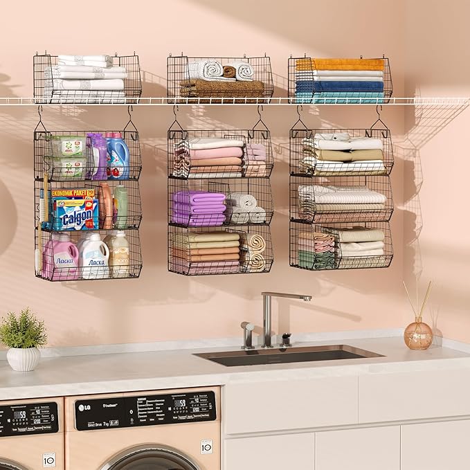 3 Tier Closet Hanging Shelves - Image 8