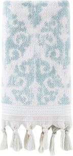 SKL Home Mirage Fringe 100% Turkish Cotton Hand Towel Set - Image 2