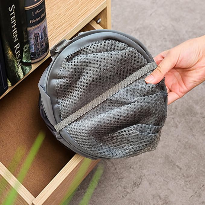 The upgraded pop-up laundry basket features a breathable side pocket mesh design - Image 5