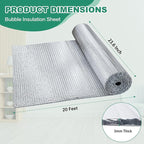 Reflective Bubble Insulation Sheet, Double Side Aluminum Foil Bubble Shield - Image 5