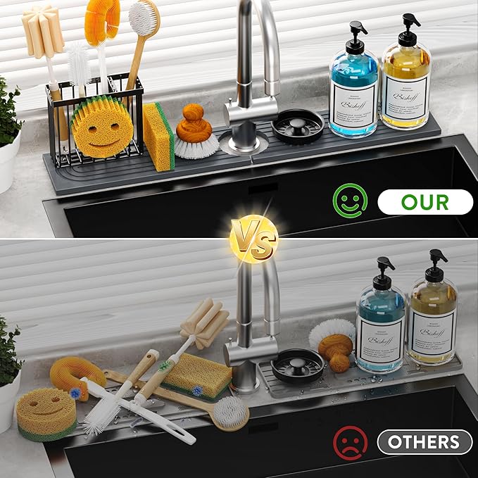 Cisily Diatomite Faucet Mat for Kitchen Sink Protectors - Image 4