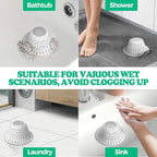 Drain Hair Catcher for Shower and Bathtub, Collapsible Anti-Clog Drain - Image 2