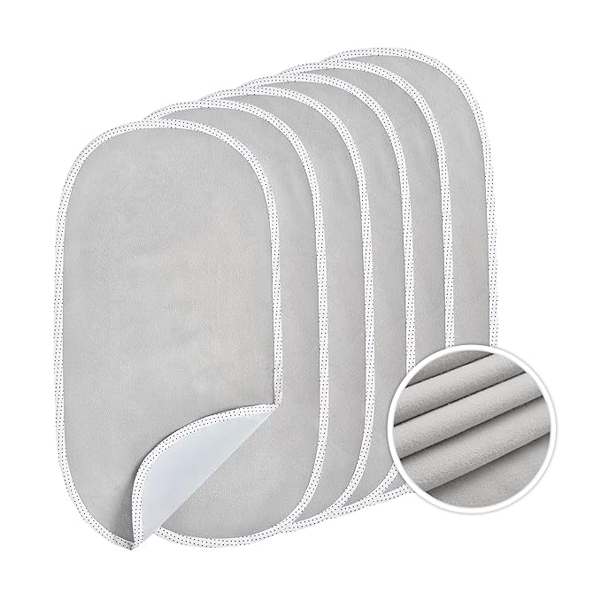 TILLYOU Waterproof Changing Pad Liners 6 Pack, 100% Cotton Reusable Cloth by TILLYOU