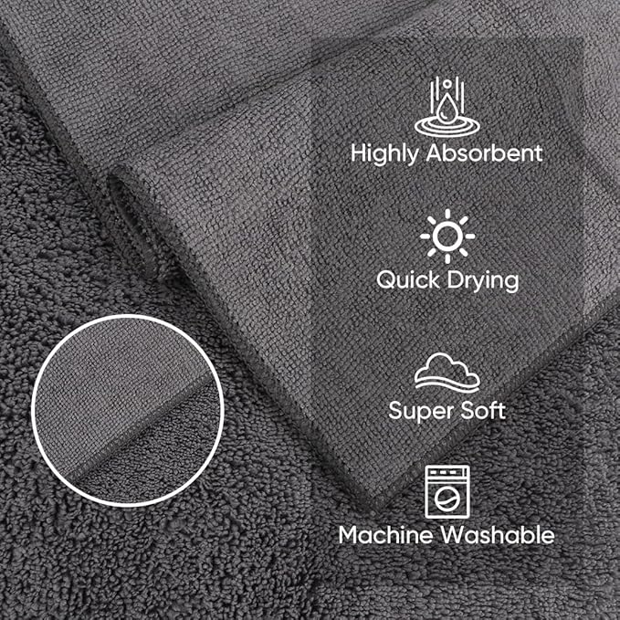 HOMEXCEL Microfiber Washcloths 24 Pack, Highly Absorbent and Soft Face Towel - Image 2