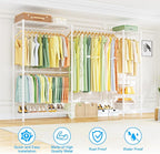 Ulif E10 Clothes Rack（With Stretchable Hanger Rod）Freestanding Clothing Racks - Image 4