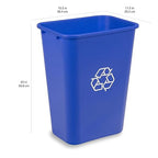 Amazon Basics Rectangular Commercial Office Wastebasket, Lightweight, 10 Gallon - Image 6