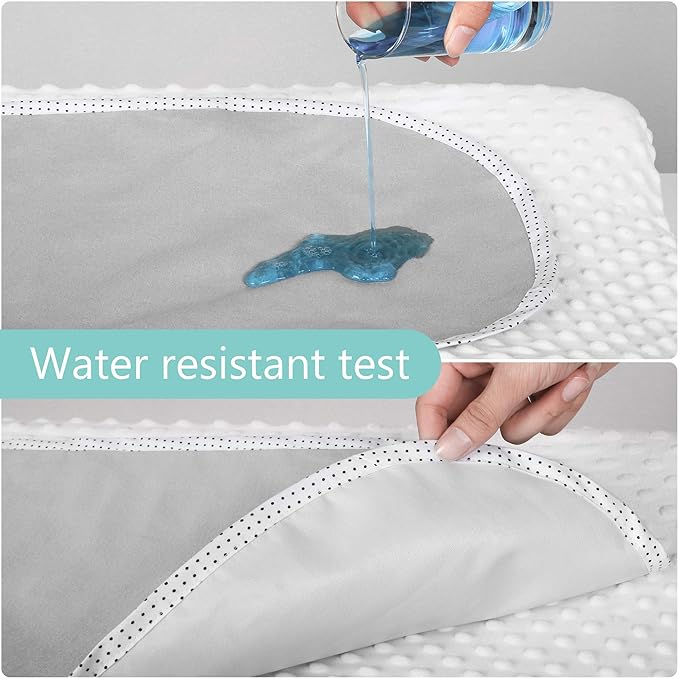 TILLYOU Waterproof Changing Pad Liners 6 Pack, 100% Cotton Reusable Cloth - Image 5