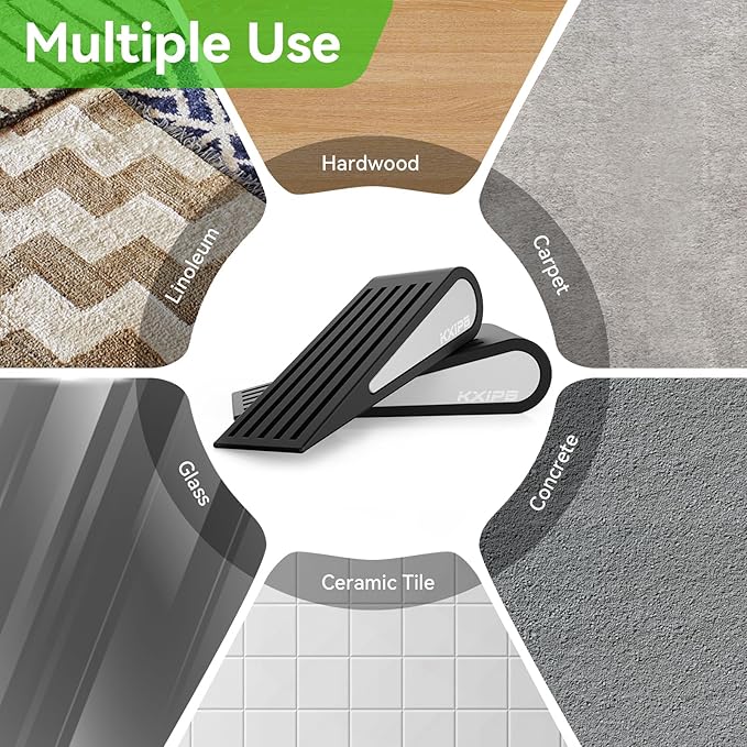 4Pack Rubber Door Stopper Wedge - Image 7