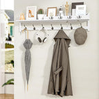AMBIRD 35 inch Coat Rack Wall Mount, Extra Long Coat Hooks Wall Mount, Entryway - Image 7