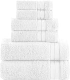 Elegant Comfort Luxury 6-Piece Towel Set, Premium Soft 100% Turkish Cotton by ELEGANTCOMFORT