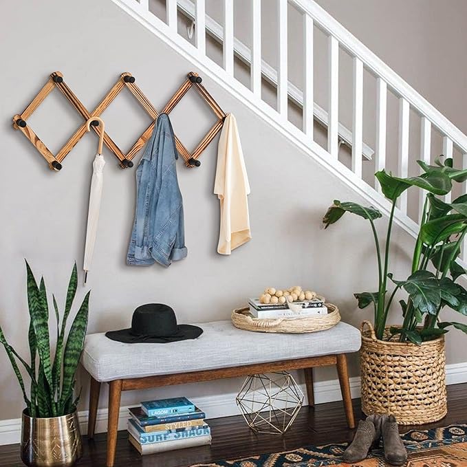 WGFKVAS 2 Pack Accordion Hat Rack - Image 4