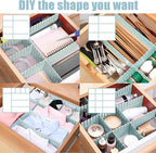 JEPELUS 40 PCS Drawer Dividers, Adjustable Drawer Organizer - Image 4