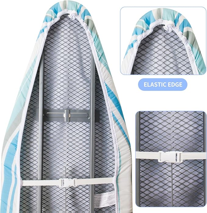 BNDX Ironing Board Cover, Stain Resistant & Durable Scorch, 2 Click Buckles - Image 3